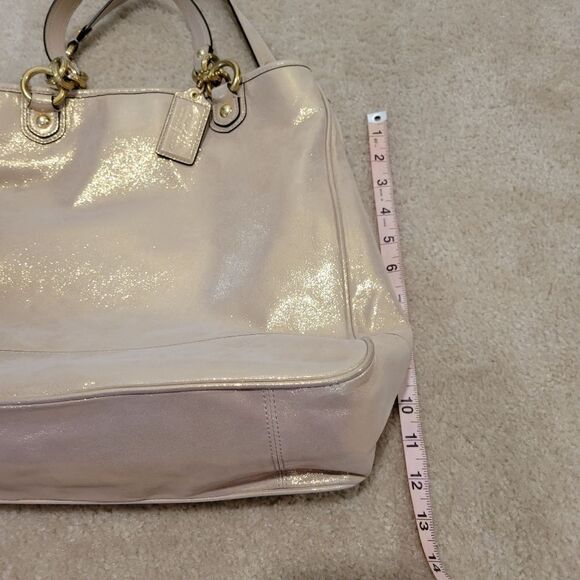 Authentic Coach Gold Shimmer bag - Picture 7 of 12